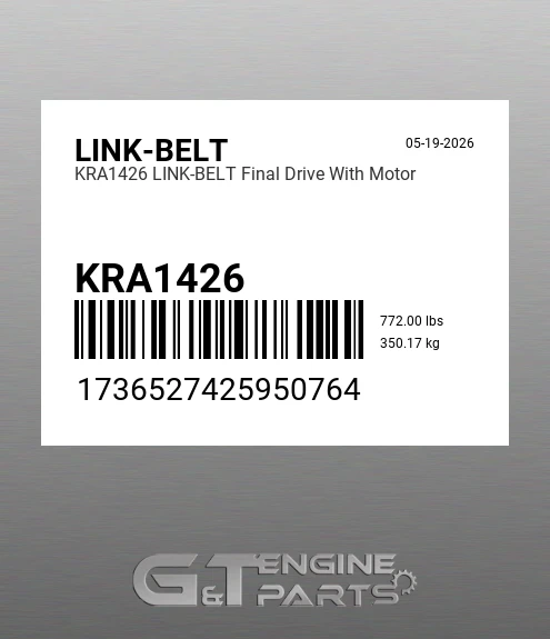 KRA1426 Final Drive With Motor